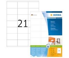 Kleebisetiketid Herma Premium - 70x41mm, 100 lehte